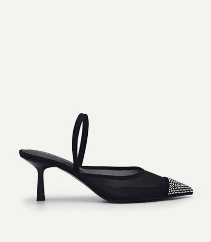 Rina Mesh Slingback Pumps