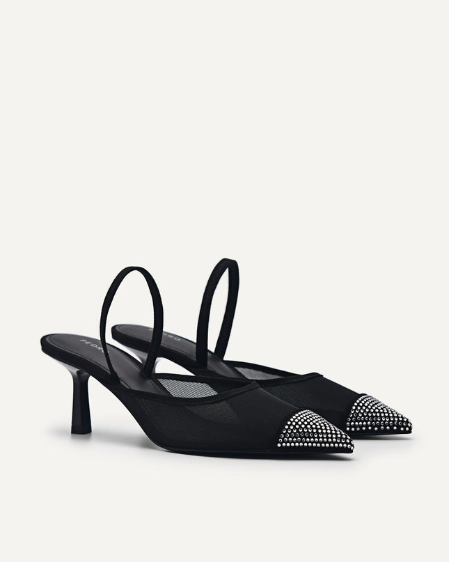 Rina Mesh Slingback Pumps
