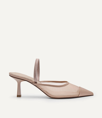 Rina Mesh Slingback Pumps