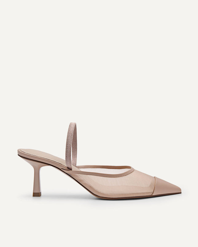 Rina Mesh Slingback Pumps