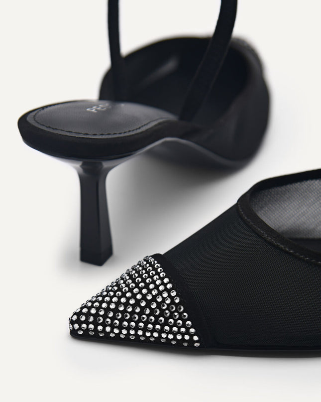 Rina Mesh Slingback Pumps