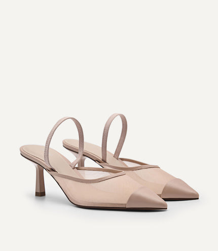 Rina Mesh Slingback Pumps