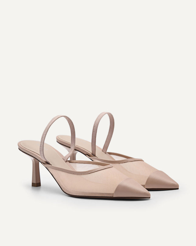 Rina Mesh Slingback Pumps