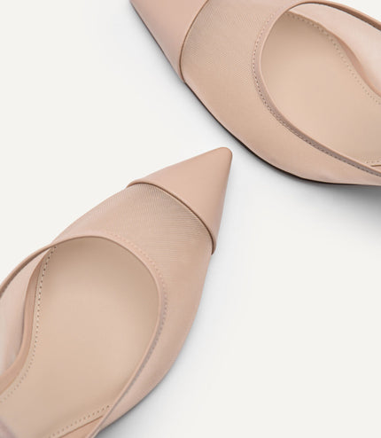 Rina Mesh Slingback Pumps