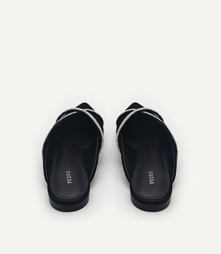 Rina Strappy Mules - Black