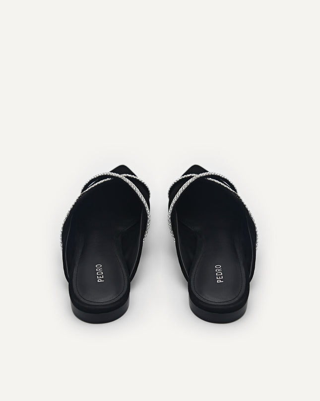 Rina Strappy Mules - Black