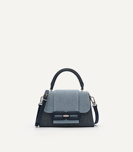 PEDRO Studio Kate Leather & Denim Handbag