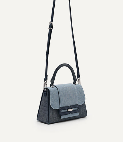 PEDRO Studio Kate Leather & Denim Handbag