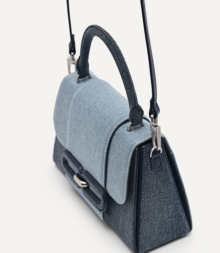 PEDRO Studio Kate Leather & Denim Handbag