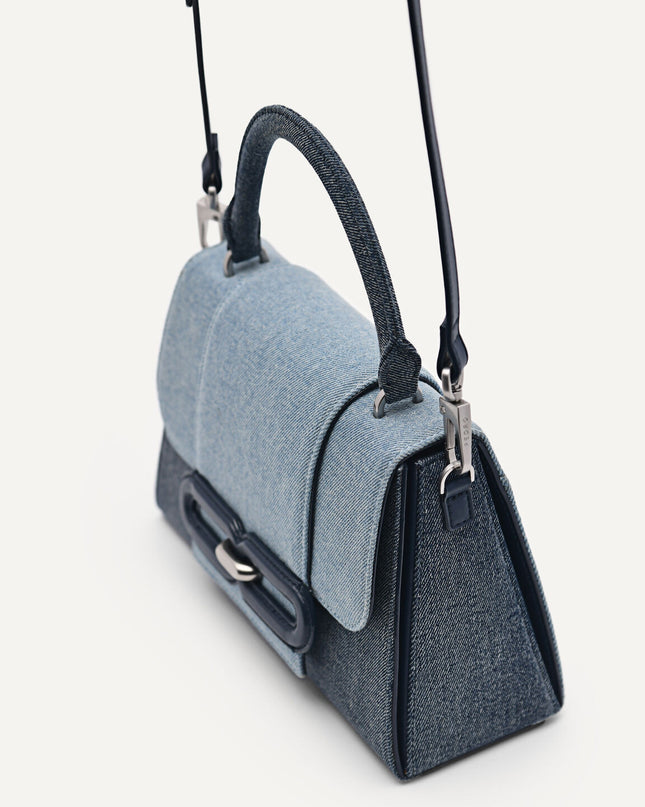 PEDRO Studio Kate Leather & Denim Handbag
