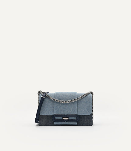 PEDRO Studio Kate Leather & Denim Shoulder Bag