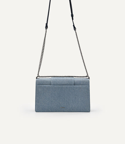 PEDRO Studio Kate Leather & Denim Shoulder Bag
