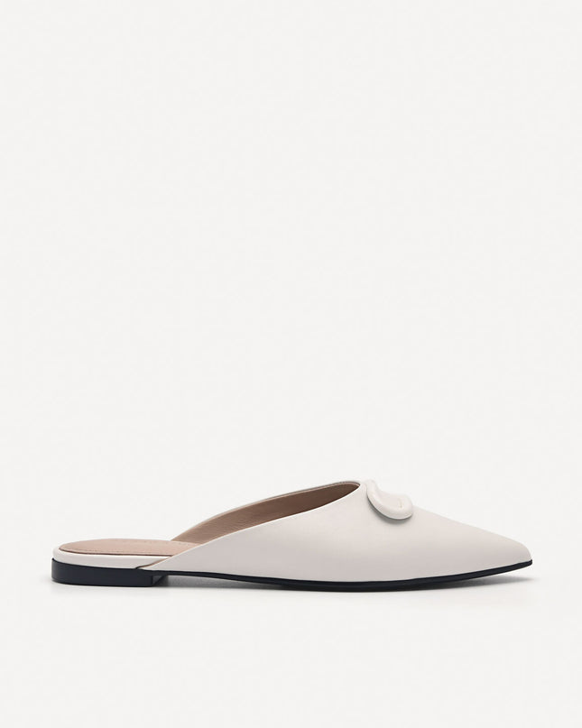 PEDRO Studio Kate Leather Mules - Chalk
