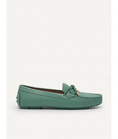 Yasmin Leather Bow Moccasins