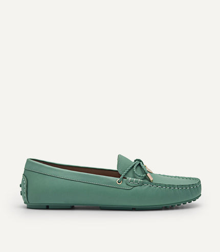 Yasmin Leather Bow Moccasins