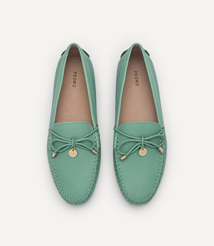 Yasmin Leather Bow Moccasins