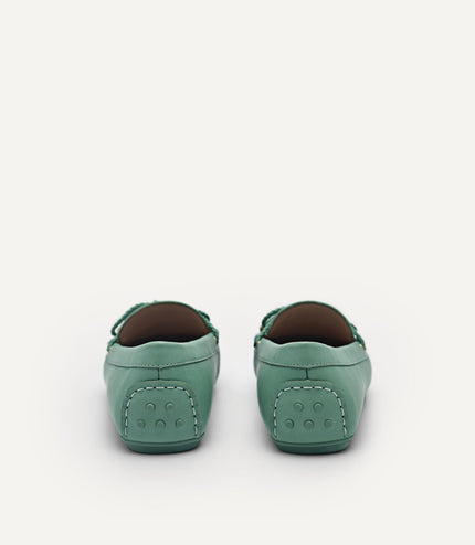 Yasmin Leather Bow Moccasins