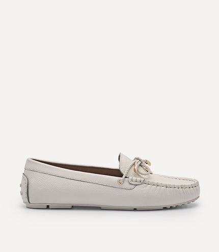 Yasmin Leather Bow Moccasins