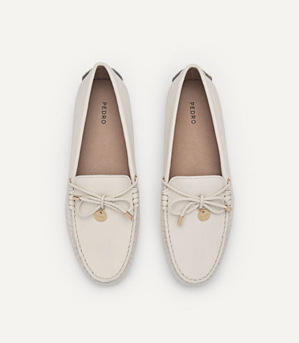 Yasmin Leather Bow Moccasins