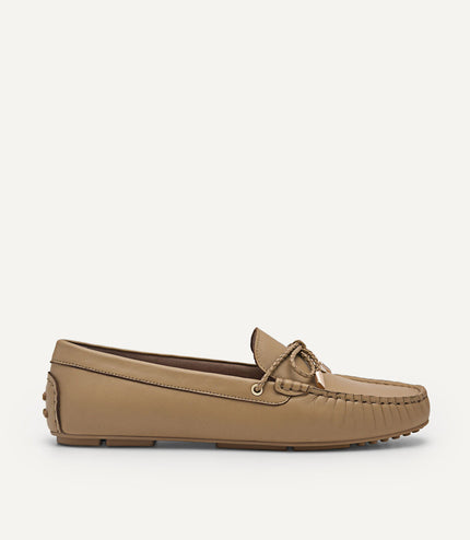 Yasmin Leather Bow Moccasins