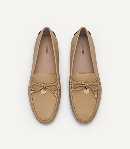 Yasmin Leather Bow Moccasins