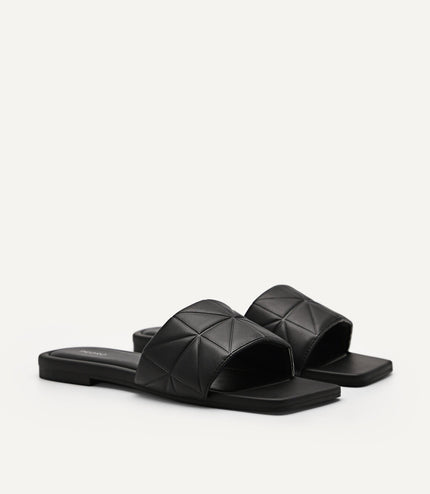 Bianca Pixel Sandals - Black