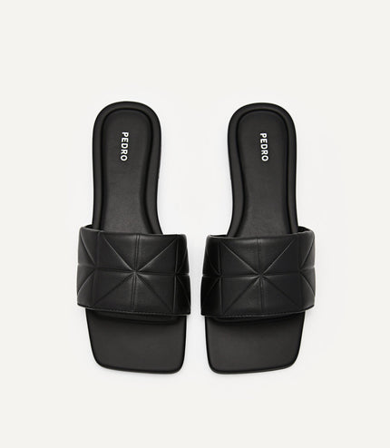 Bianca Pixel Sandals - Black