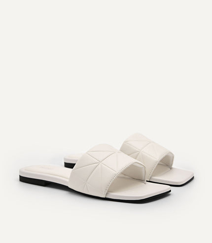 Bianca Pixel Sandals - Chalk
