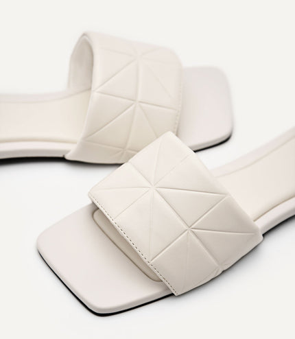 Bianca Pixel Sandals - Chalk