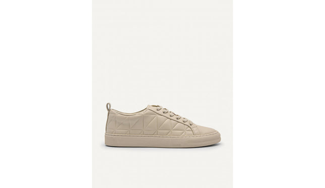 Pixel Ridge Court Sneakers - Beige
