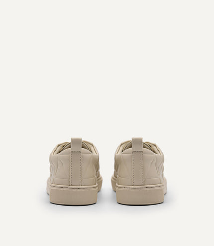 Pixel Ridge Court Sneakers - Beige