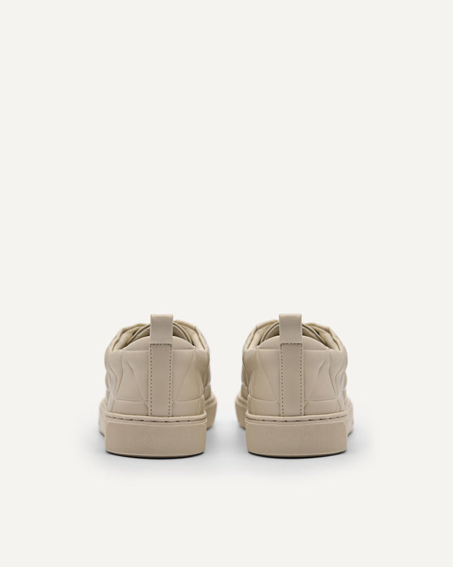 Pixel Ridge Court Sneakers - Beige