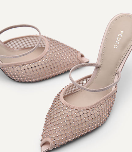 Megan Mesh Slingback Pumps