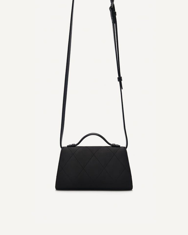 Rina Mini Satin Handbag - Black