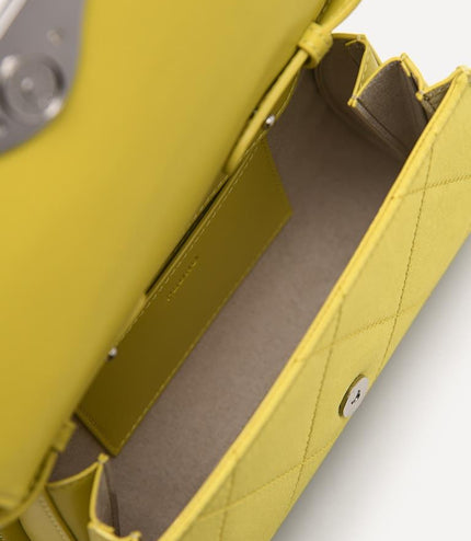 Rina Mini Satin Handbag - Yellow