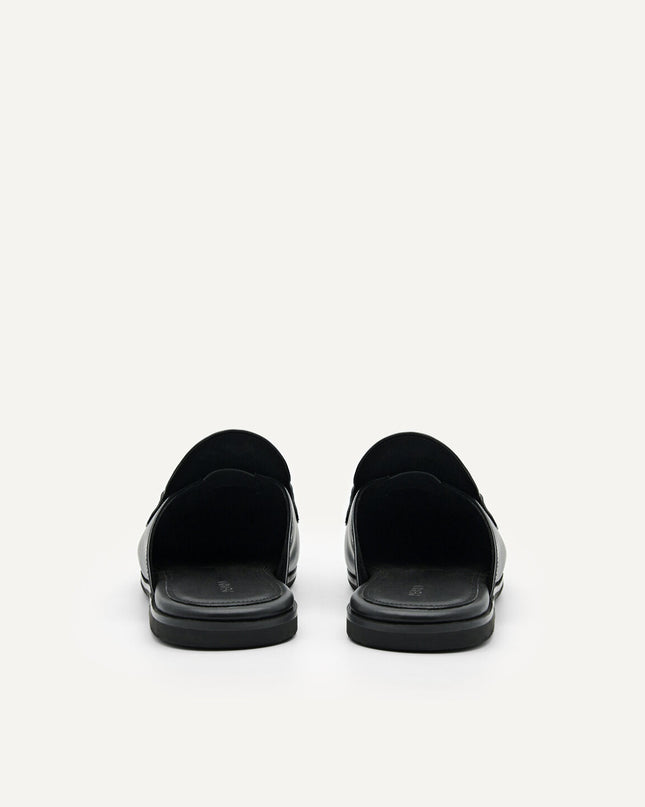 Horsebit Mule Loafers - Black