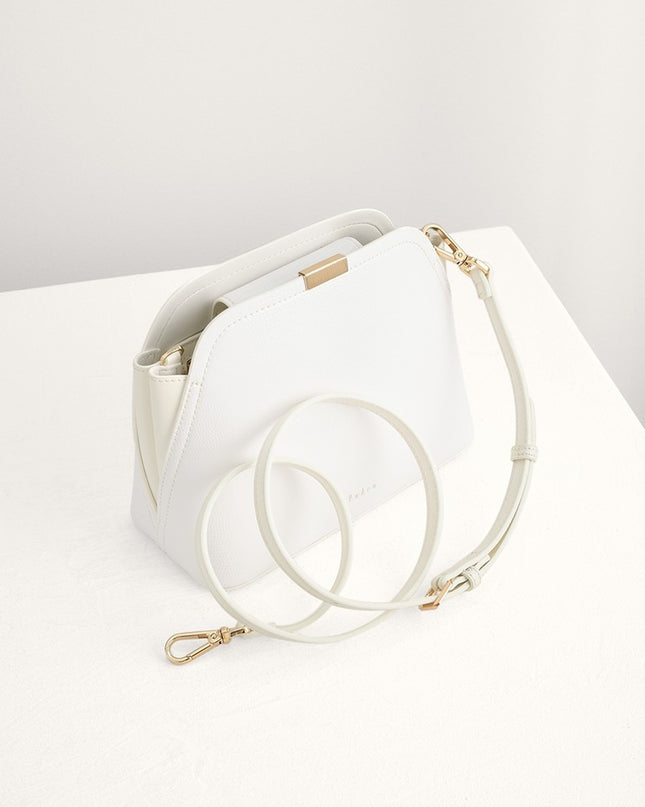 Twill-Trimmed Top Handle Bag