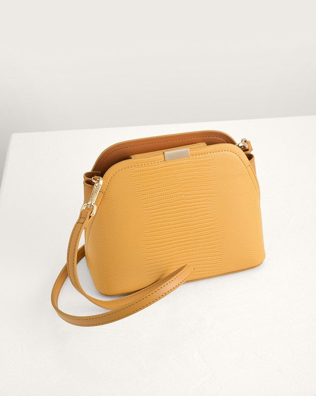 Twill-Trimmed Top Handle Bag