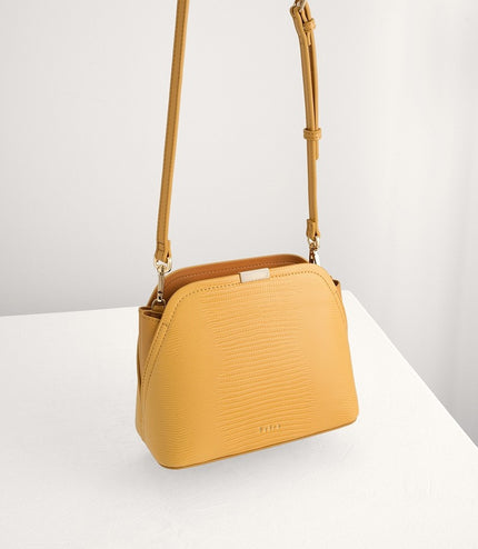 Twill-Trimmed Top Handle Bag