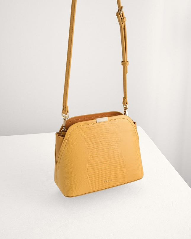 Twill-Trimmed Top Handle Bag