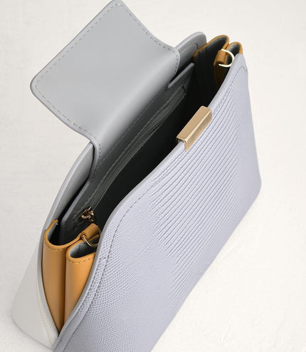 Twill-Trimmed Top Handle Bag