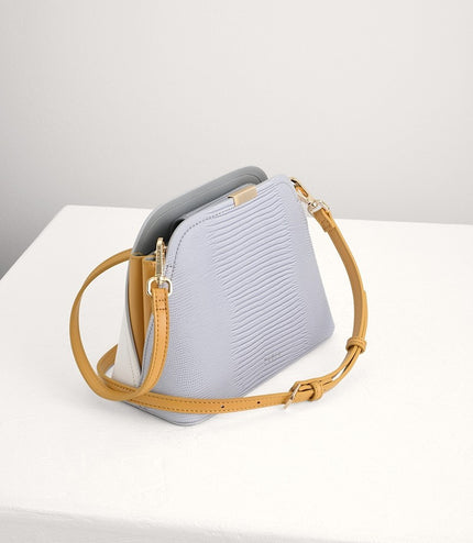 Twill-Trimmed Top Handle Bag