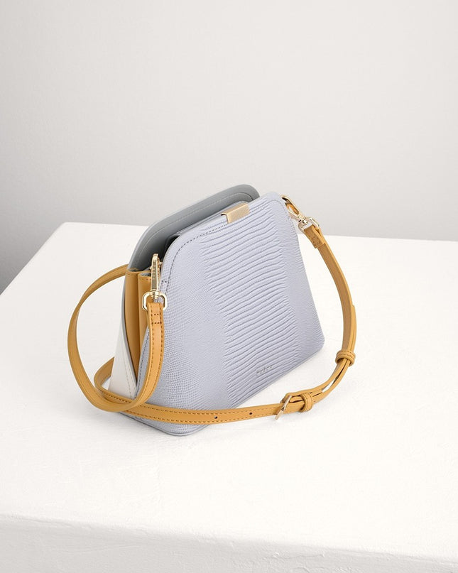 Twill-Trimmed Top Handle Bag