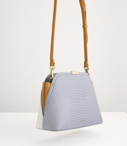 Twill-Trimmed Top Handle Bag