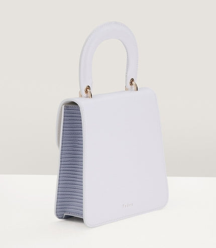 Mini Lizard-effect Top Handle Bag