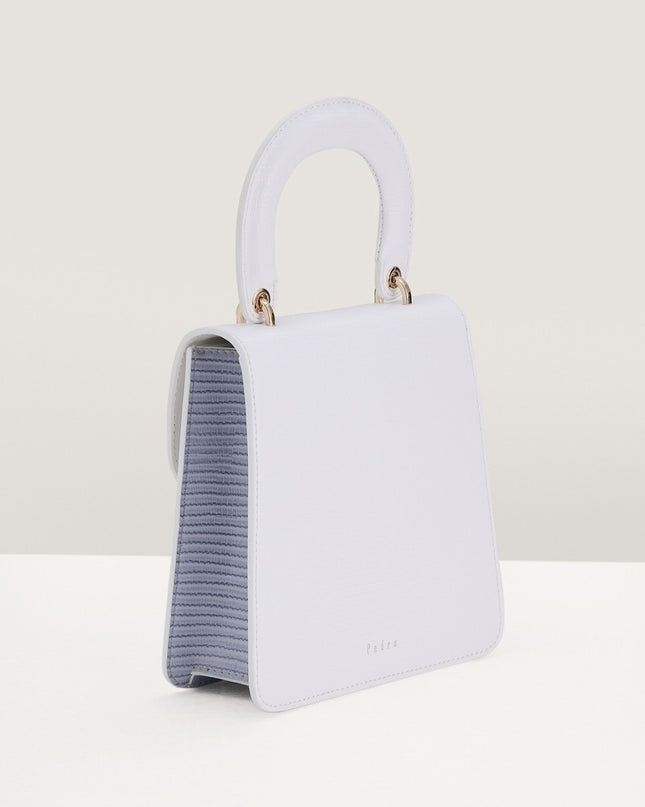 Mini Lizard-effect Top Handle Bag