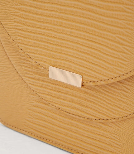 Mini Lizard-effect Top Handle Bag