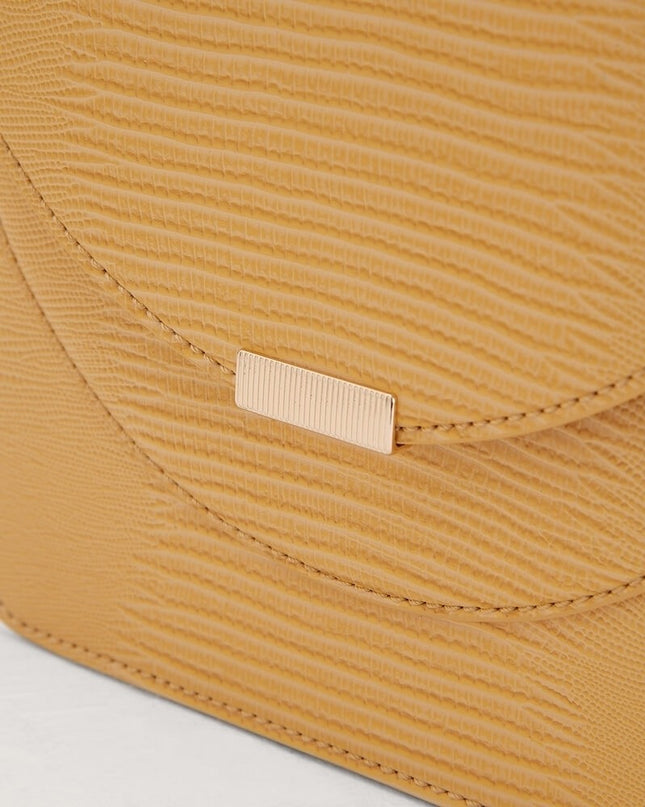 Mini Lizard-effect Top Handle Bag