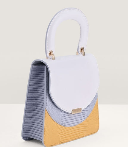 Mini Lizard-effect Top Handle Bag