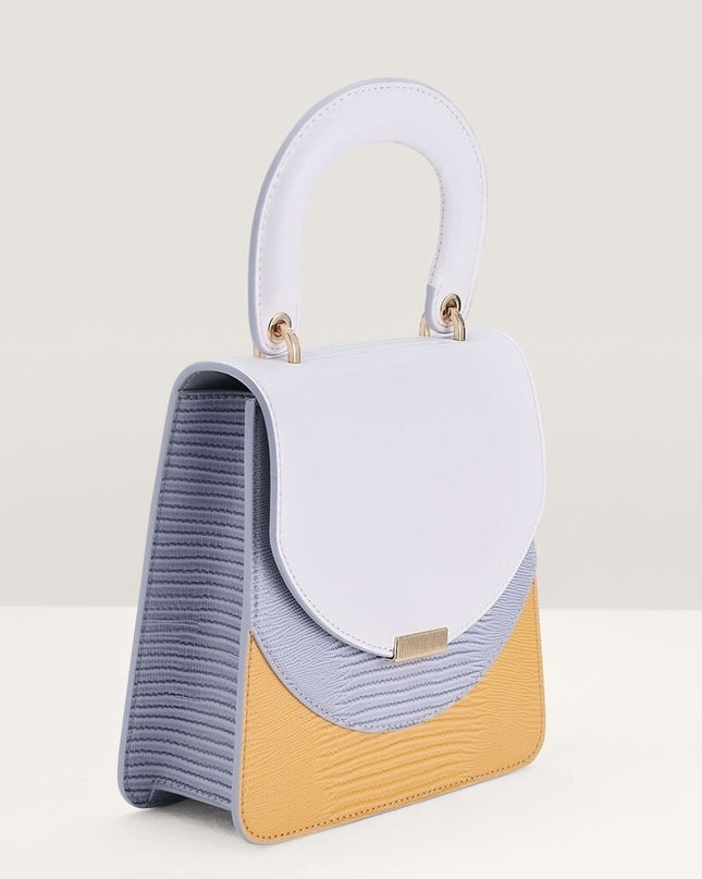 Mini Lizard-effect Top Handle Bag